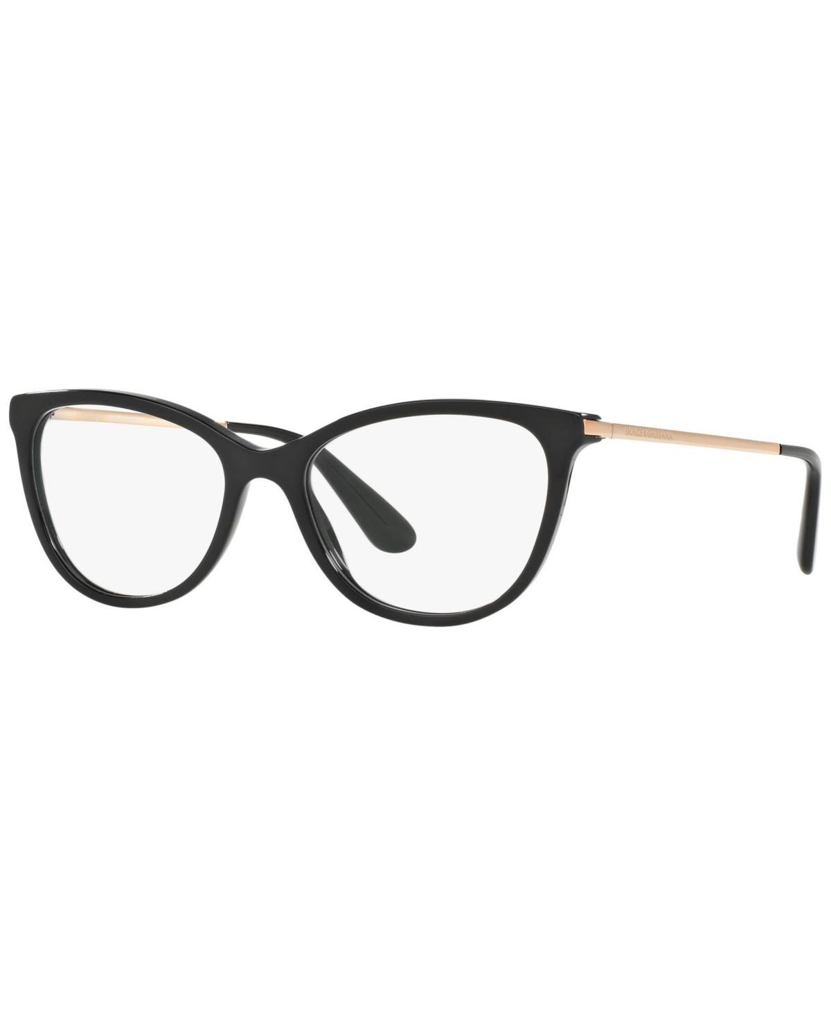 Dolce&Gabbana DG3258 Womens Butterfly Eyeglasses - Black Gold Product Image