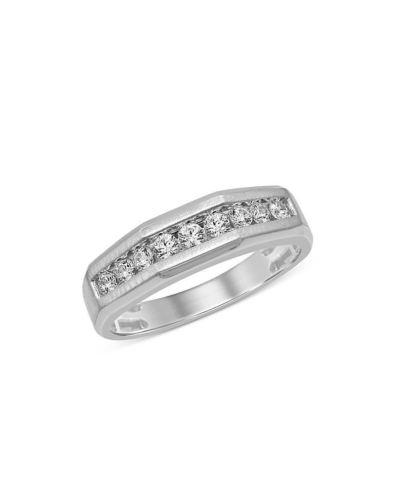 Bloomingdales Fine Collection Mens Diamond Band in 14K White Gold, 0.50 ct. t. w. - Exclusive Product Image