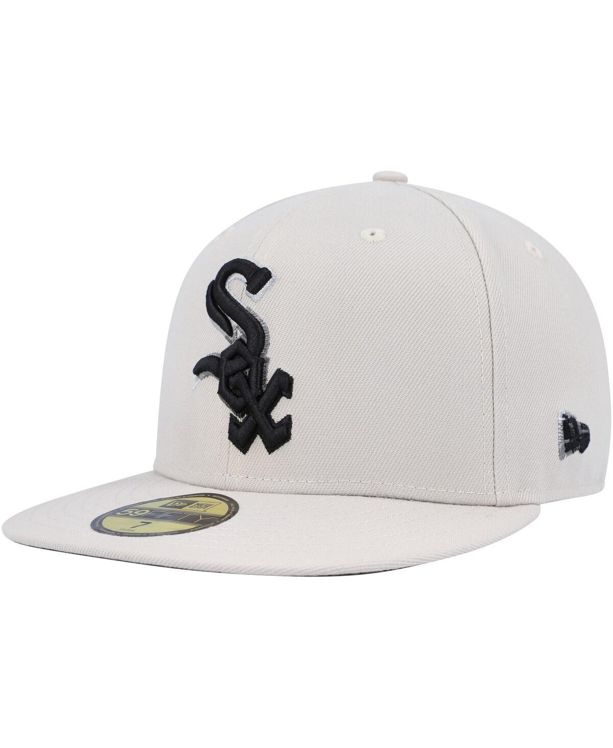 Mens New Era Khaki Chicago White Sox Stone Dim Undervisor 59FIFTY Fitted Hat Product Image