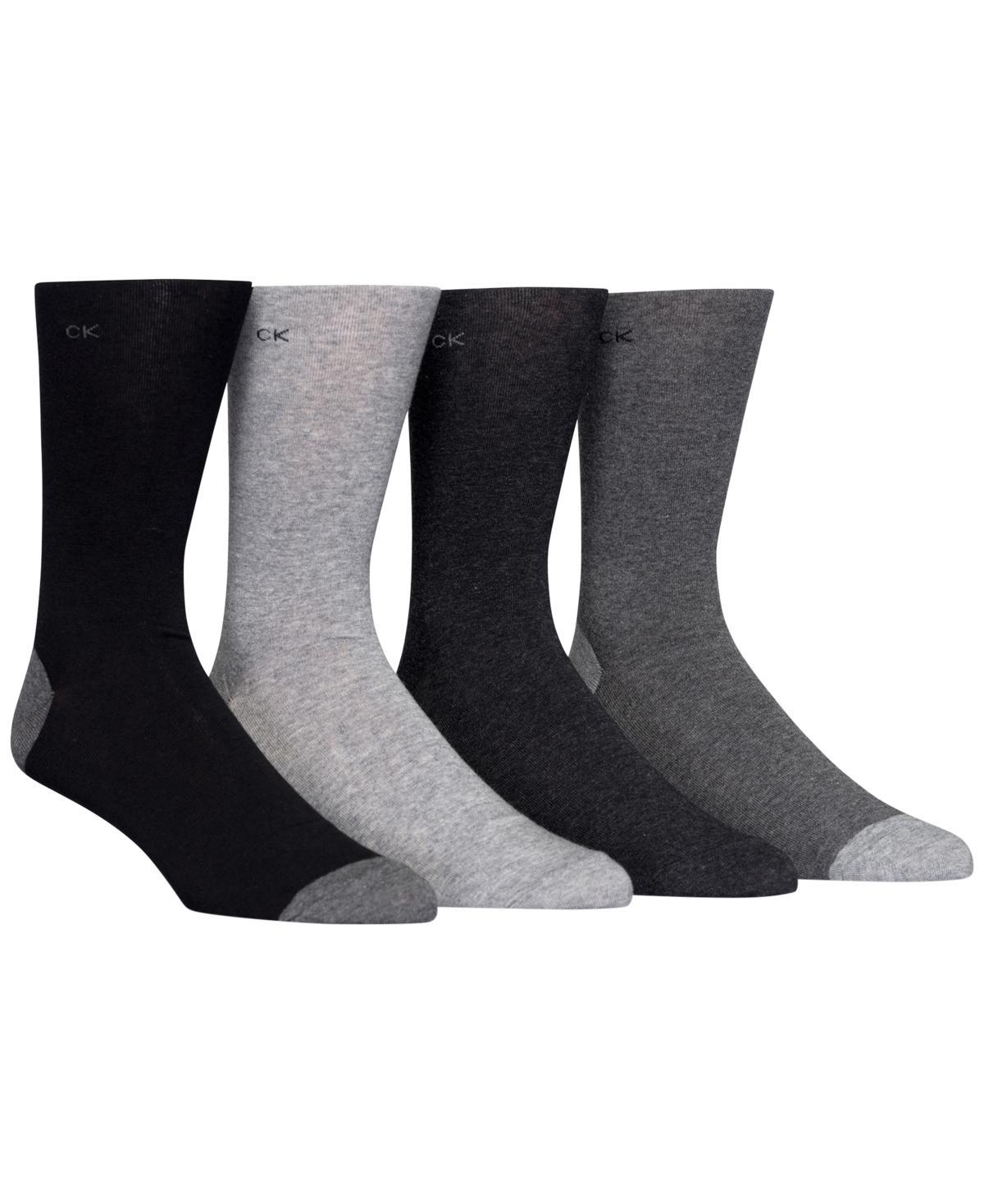 Calvin Klein Mens Heel Toe Socks 4-Pack Product Image