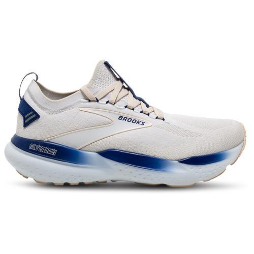 Brooks Mens Brooks Glycerin Stealthfit 21 - Mens Running Shoes White/Blue/White Product Image