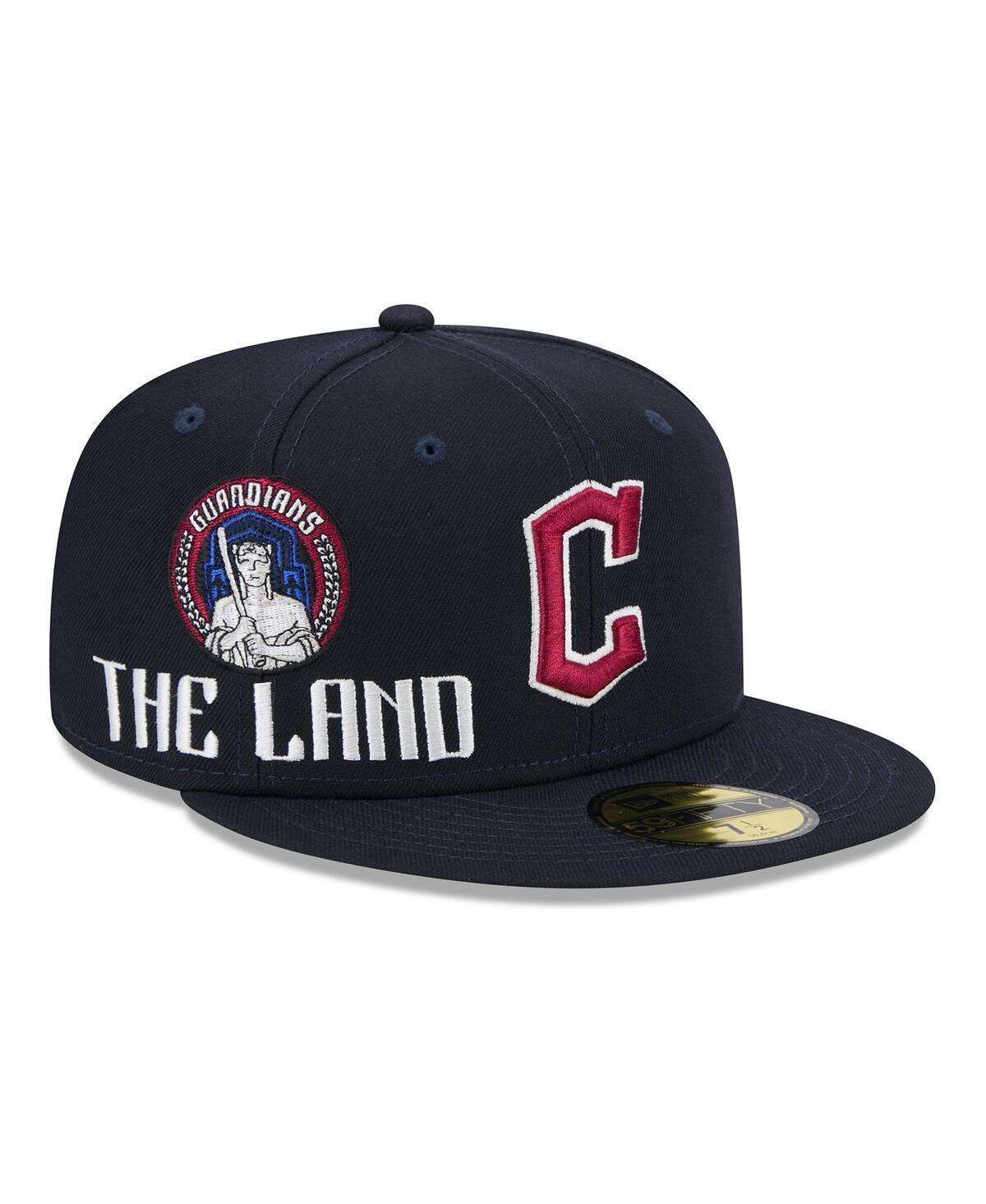 New Era Mens Navy Cleveland Guardians 2024 City Connect Icon 59FIFTY Fitted Hat Product Image