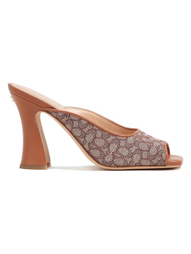 Womens Laurence 90MM Micro-Signature Jacquard Mules Product Image