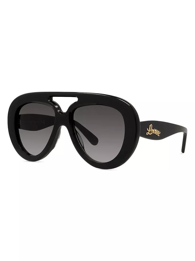 Curvy 55MM Pilot Sunglasses Product Image