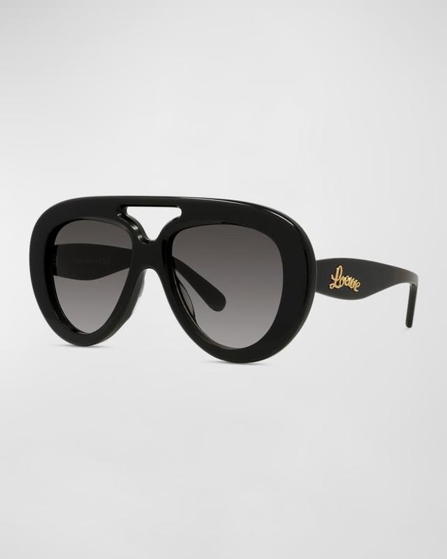 Curvy 55MM Pilot Sunglasses Product Image