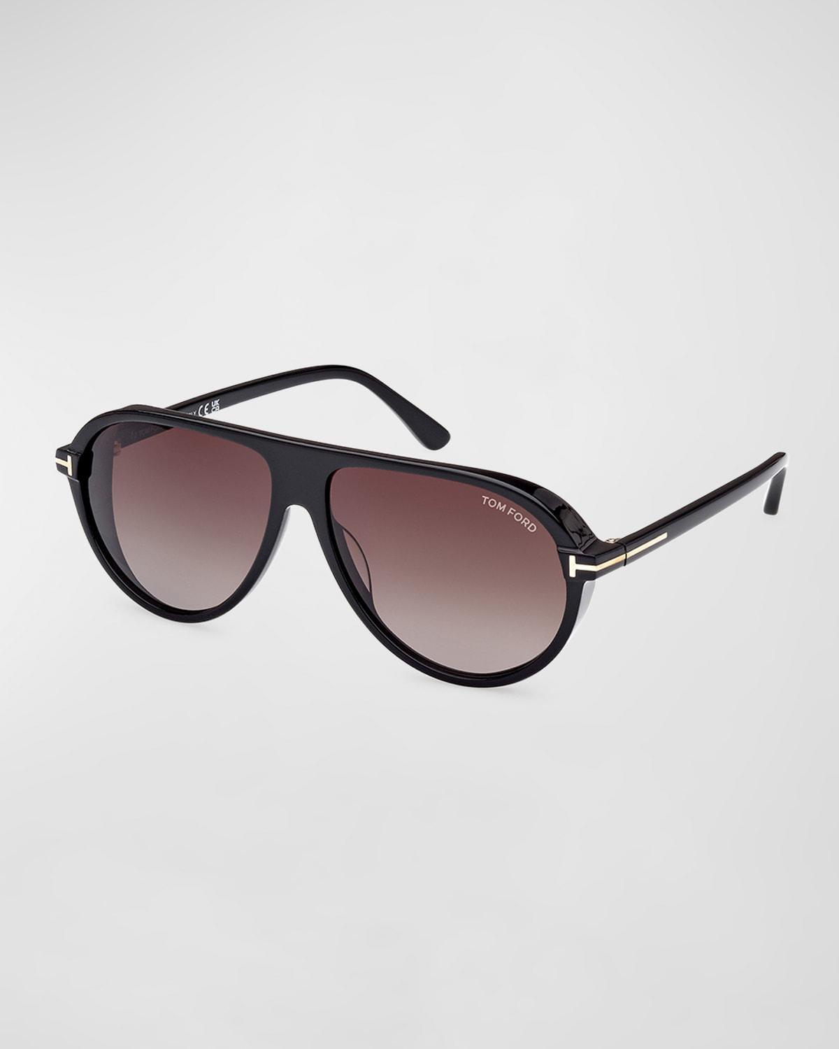 TOM FORD Marcus 60mm Gradient Pilot Sunglasses Product Image