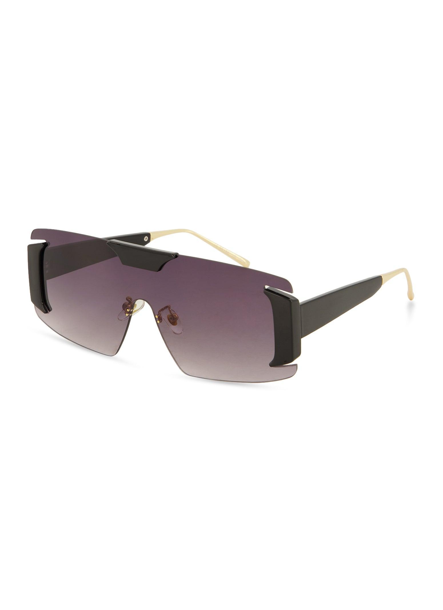 Womens Contrast Retro Shield Sunglasses Product Image