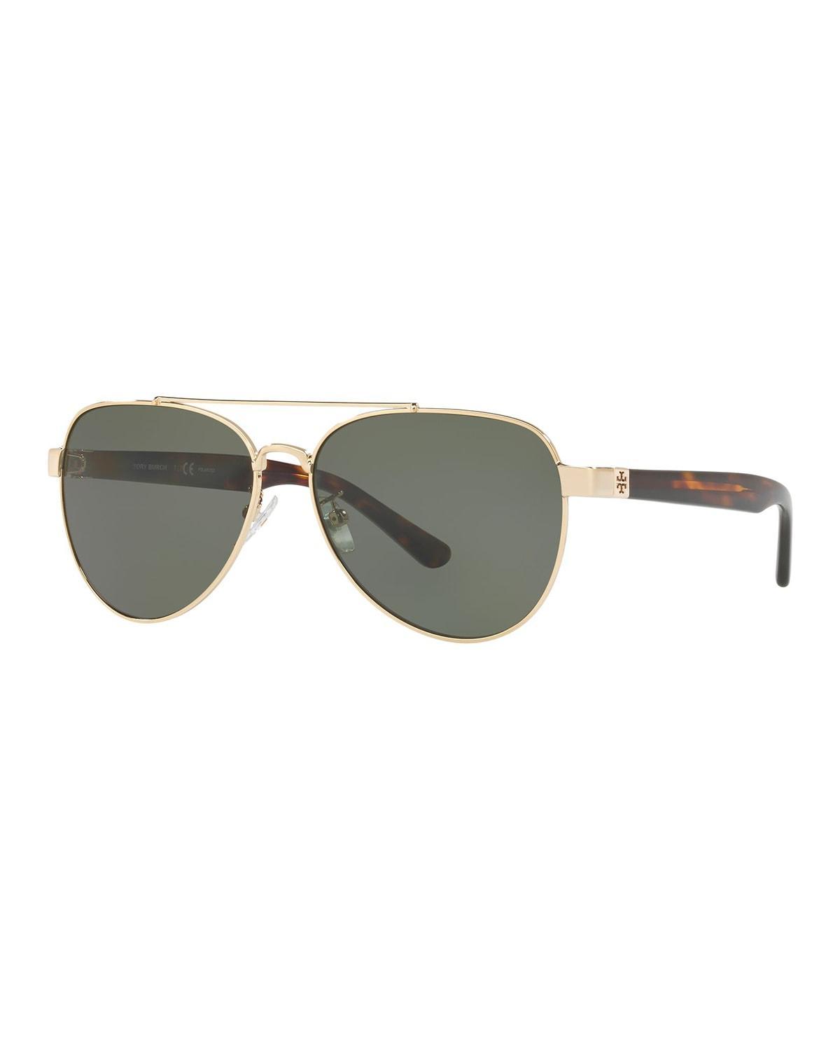 Polarized Metal Aviator Sunglasses Product Image