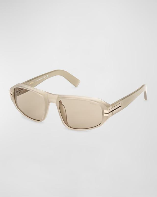 Mens Polarized Acetate Square Sunglasses Product Image