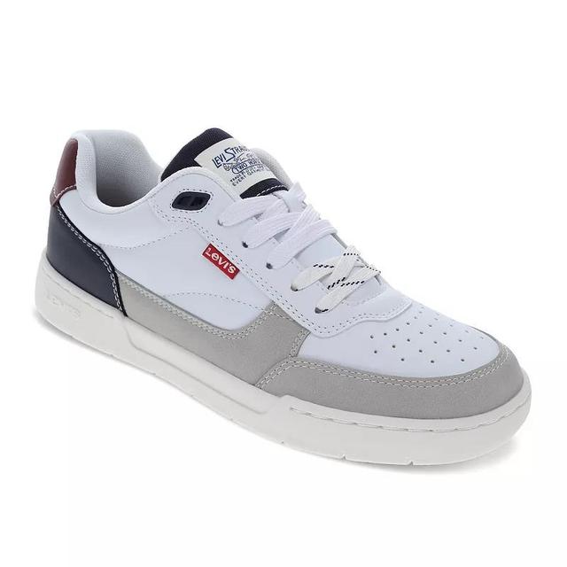 Levis La Jolla Mens Sneakers White Silver Navy Product Image