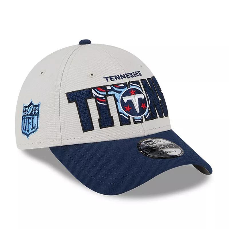 Mens New Era Stone Tennessee Titans 2023 Nfl Draft 9FORTY Adjustable Hat - Stone Product Image