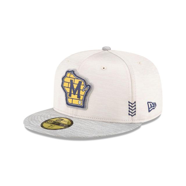 Milwaukee Brewers 2024 Clubhouse Stone 59FIFTY Fitted Hat Male Product Image