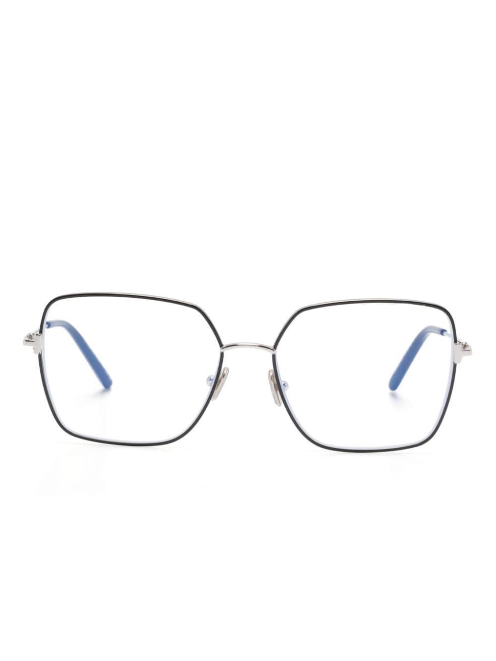 Square-frame Glasses In Silver Product Image