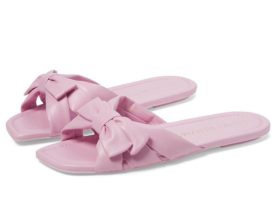 Stuart Weitzman Womens Sofia Slip On Bow Slide Sandals Product Image