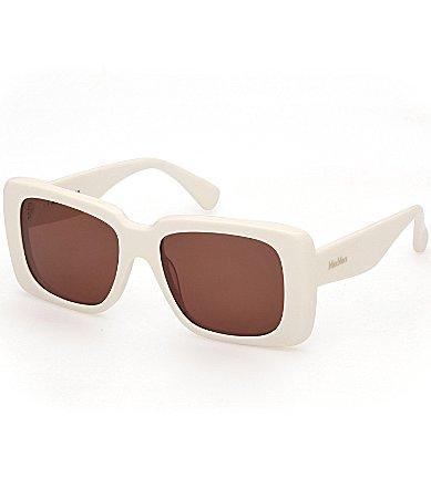 MaxMara Womens Glimpse3 53mm Rectangle Sunglasses Product Image