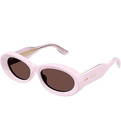 Womens Thickness 54MM Oval Sunglasses Product Image