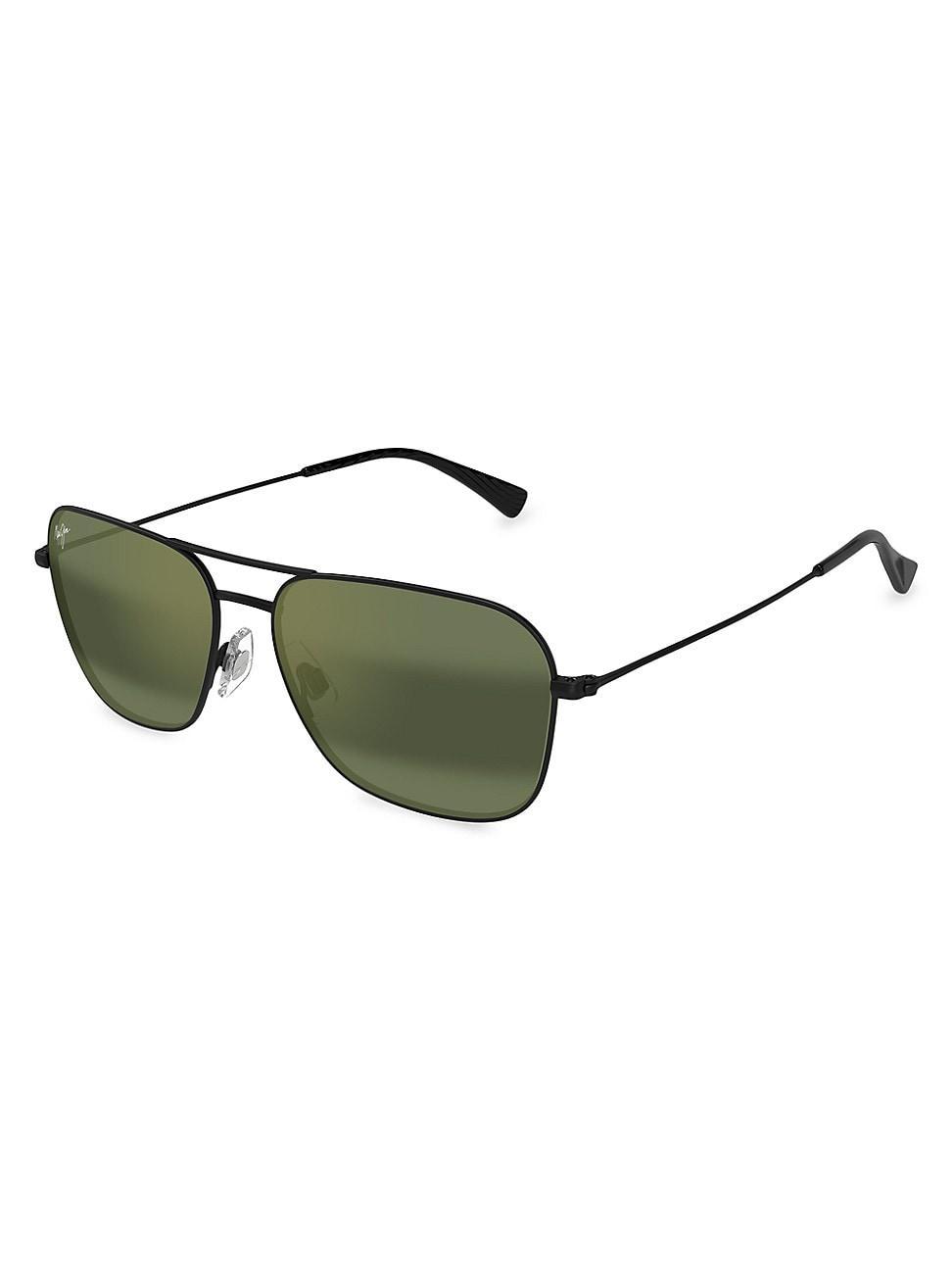 Mens Elua Naauao 58MM Aviator Sunglasses Product Image