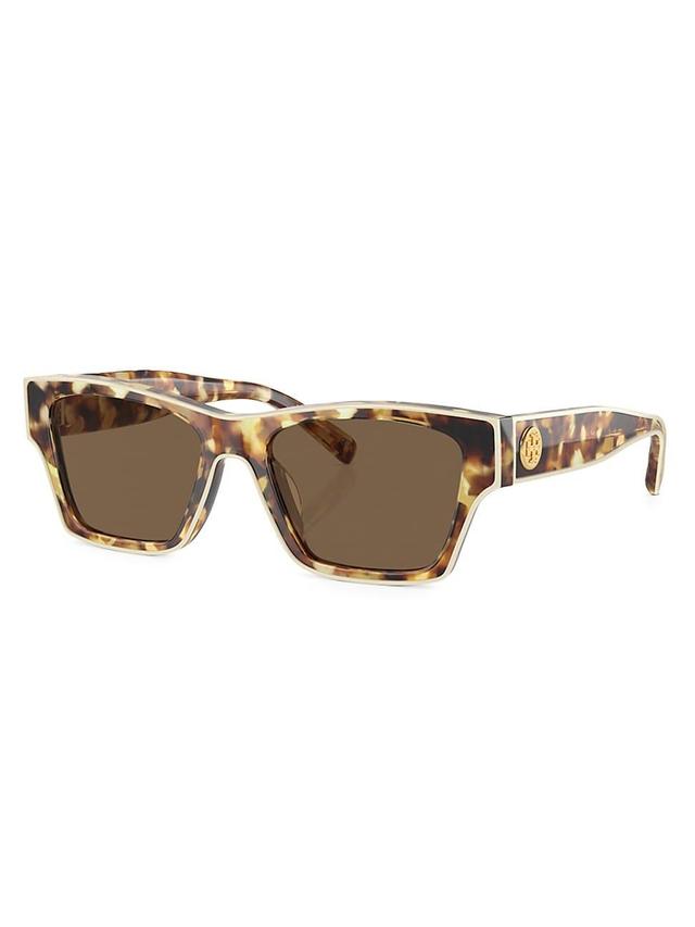 Geometric Rectangle Acetate Sunglasses Product Image