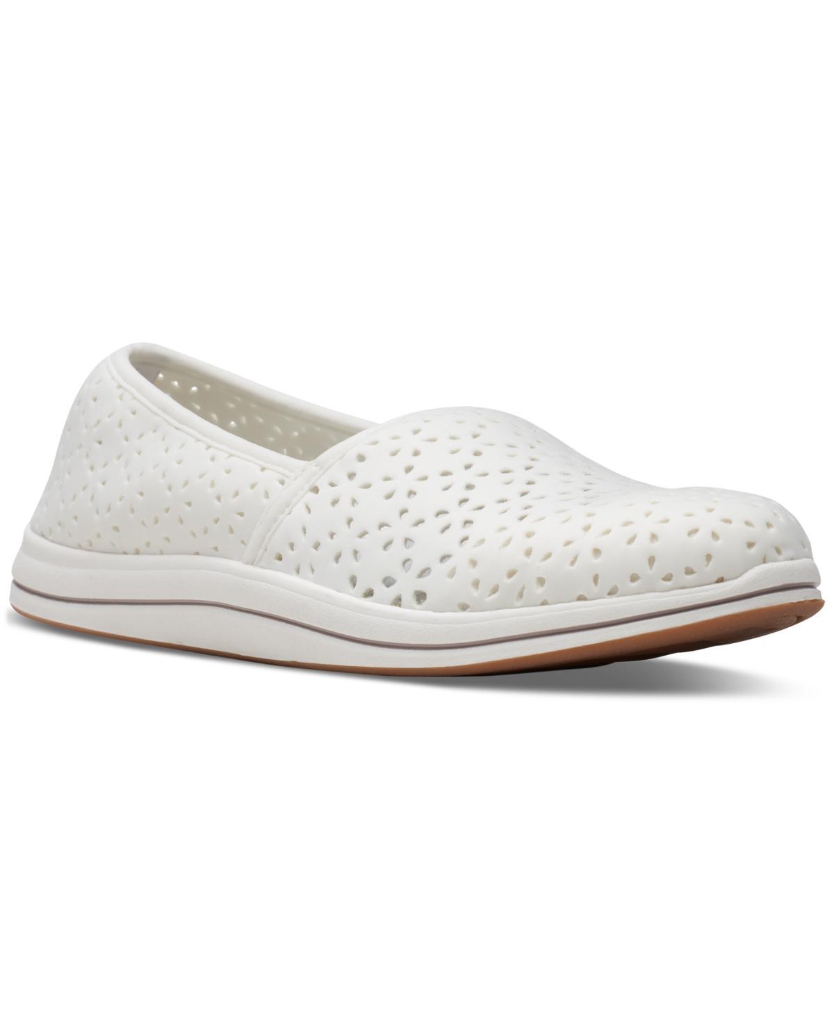 Clarks Cloudsteppers Breeze Emily Womens Slip-On Shoes Blue Product Image