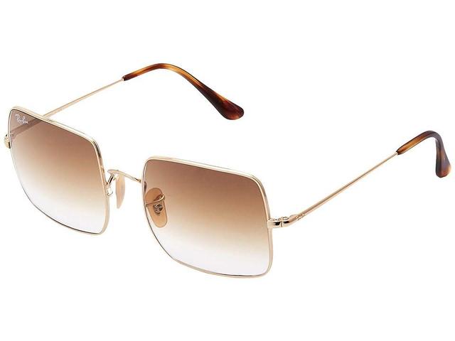 Ray-Ban RB1971 Square Metal Sunglasses (Clear Gradient ) Metal Frame Fashion Sunglasses Product Image