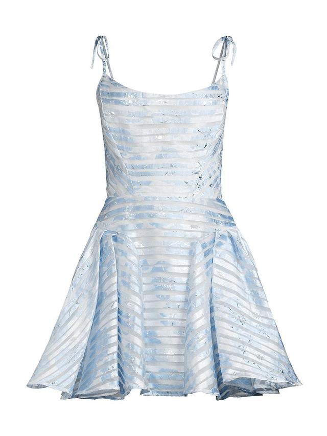 Womens Rosana Jacquard Organza Minidress Product Image