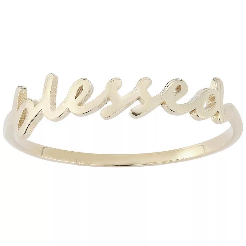 LUMINOR GOLD 14k Gold Blessed Ring, Womens Product Image