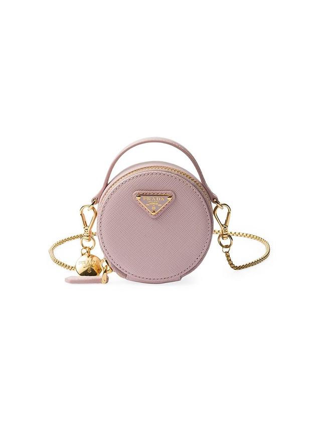 Womens Saffiano Leather Mini Pouch Product Image