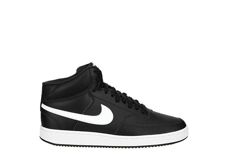 Nike Court Vision Mid-Top Womens Shoes Black Product Image