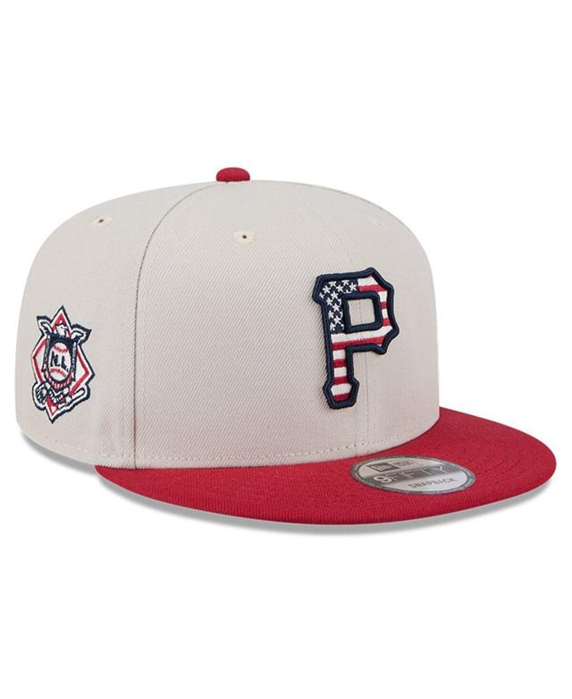 New Era Mens Red Pittsburgh Pirates 2024 Fourth of July 9FIFTY Snapback Hat Product Image