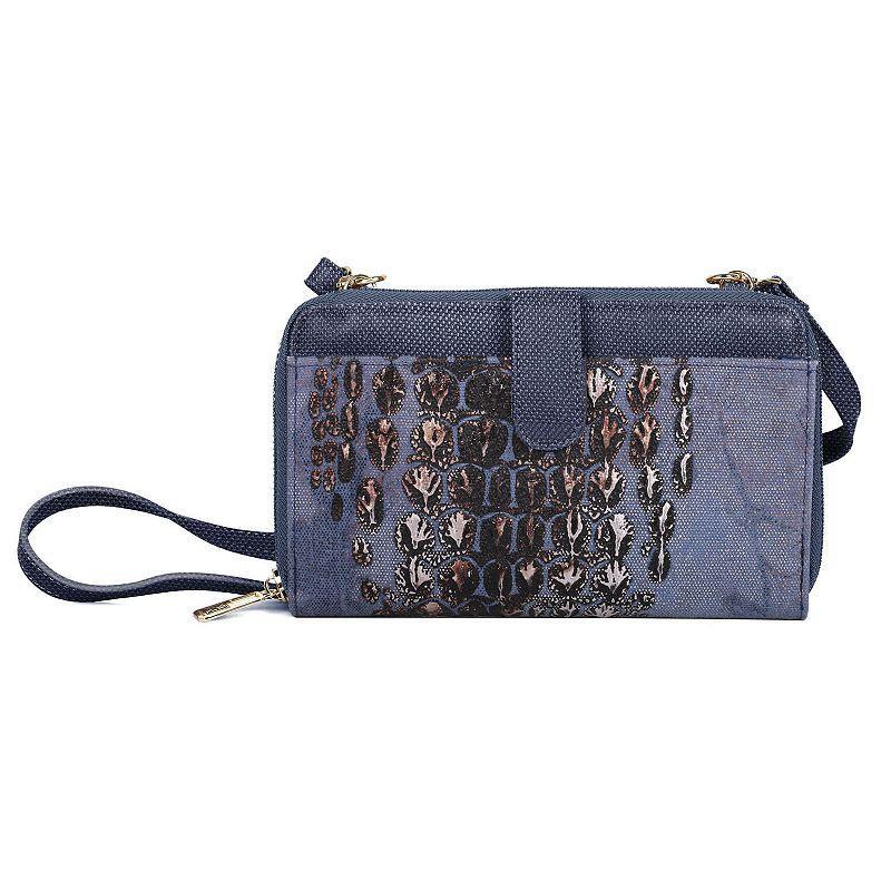 Karla Hanson Eva RFID-Blocking Crossbody Wallet, Blue Product Image