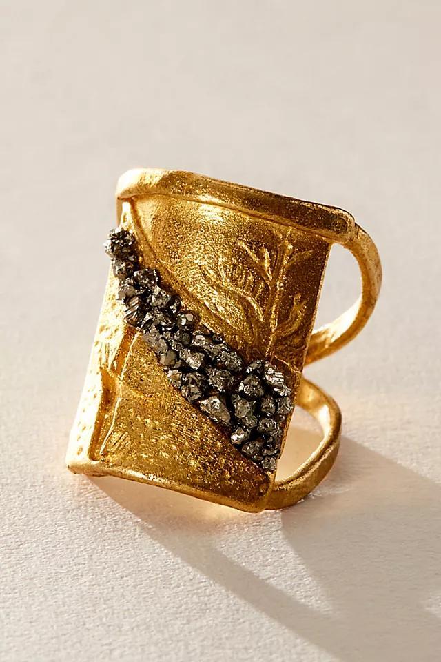 Pyrite Adjustable Cocktail Ring Product Image