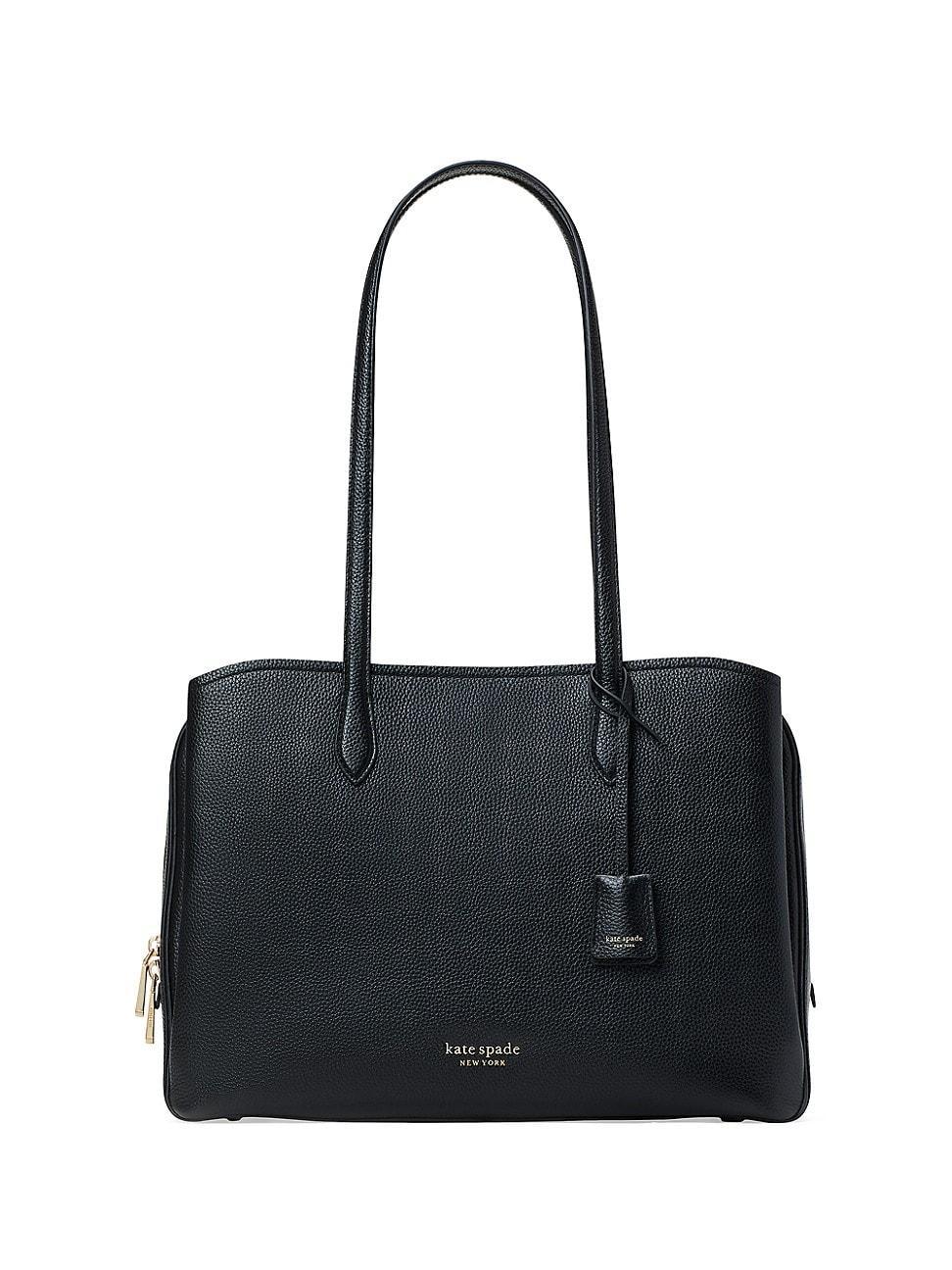 Womens Hudson Pebbled Leather Tote Product Image