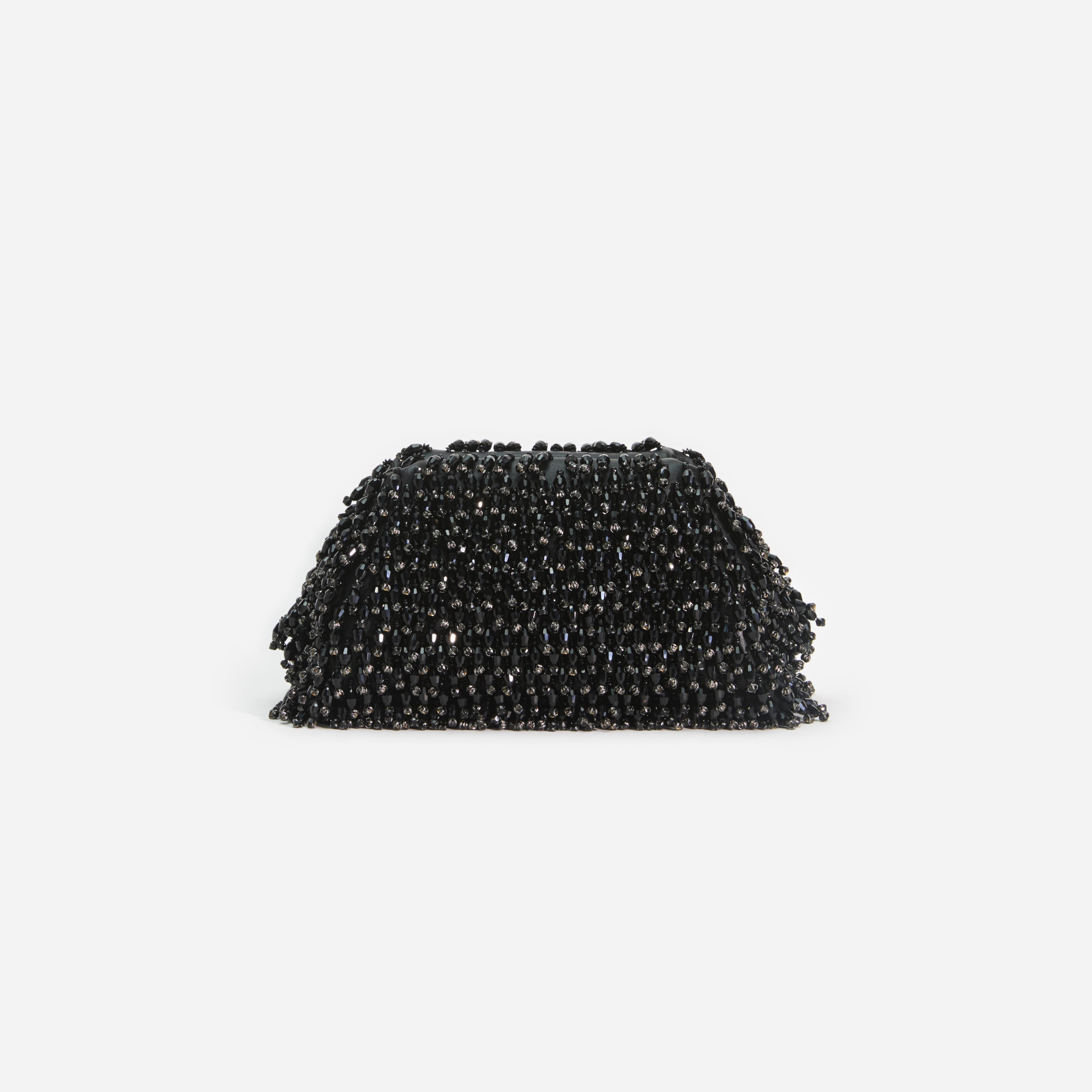 Black Crystal Clutch Product Image