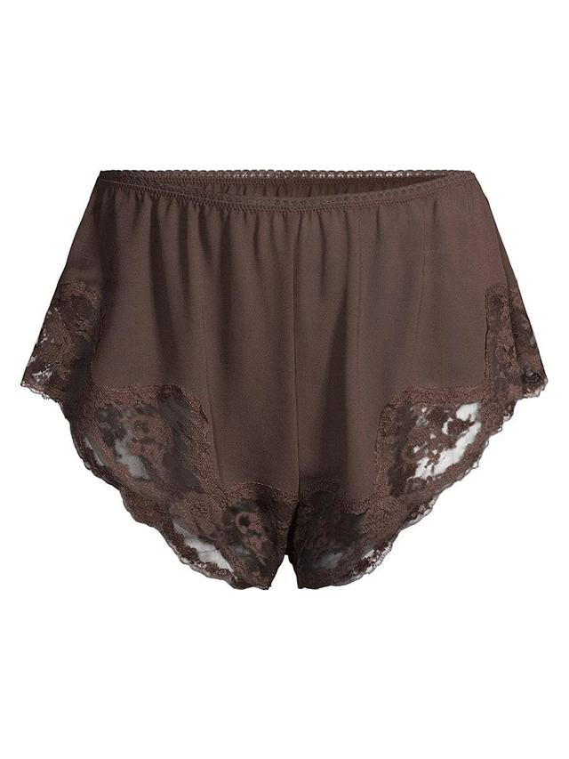 Womens Harley Lace-Trimmed Chiffon Shorts Product Image