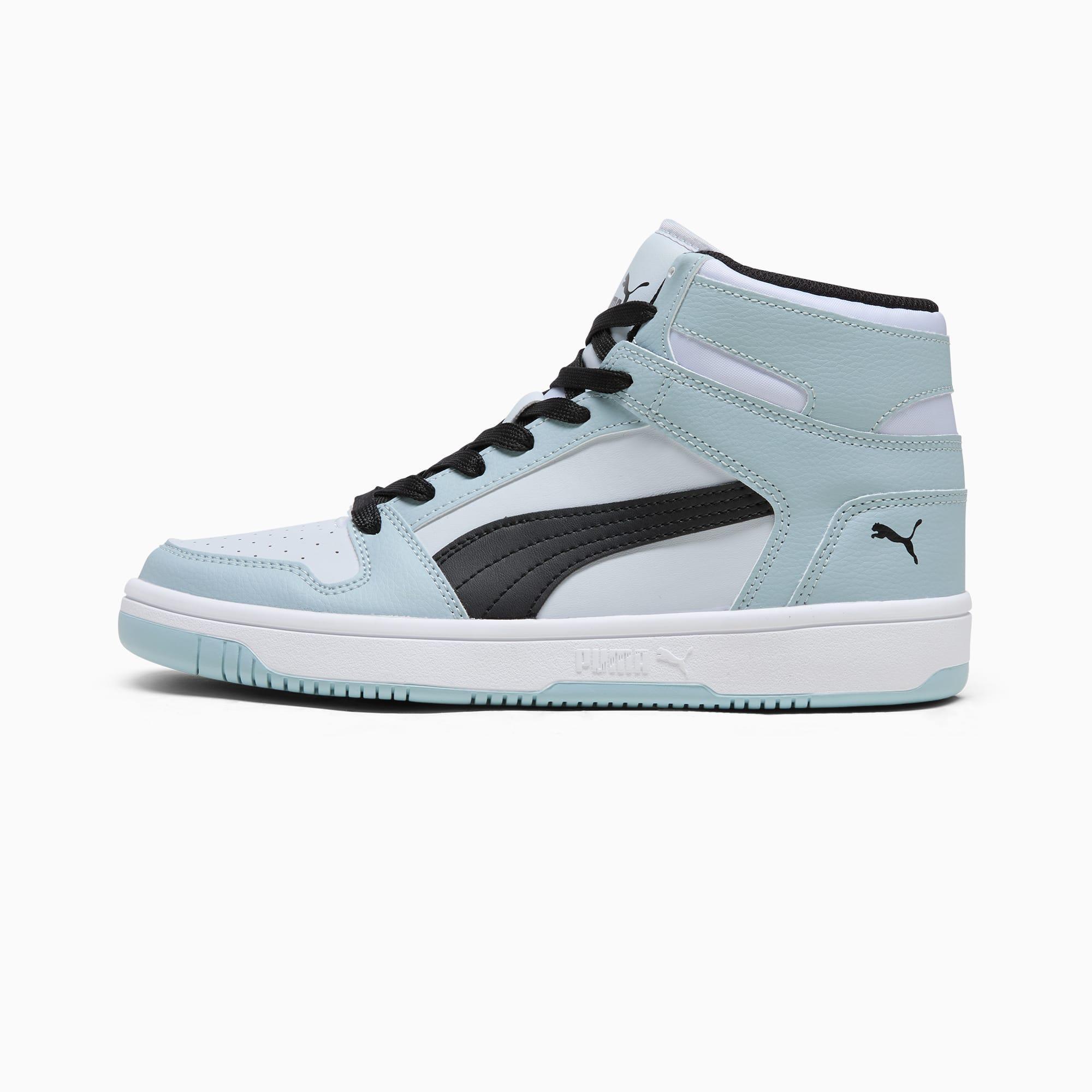 PUMA Rebound LayUP SL Women's Sneakers in Silver Mist/Black/Frosted Dew Product Image