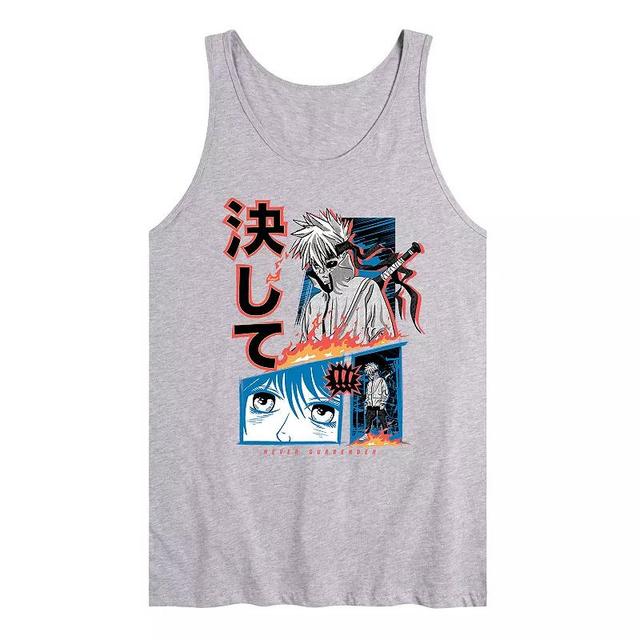 Mens Anime Never Surrender Tank Product Image