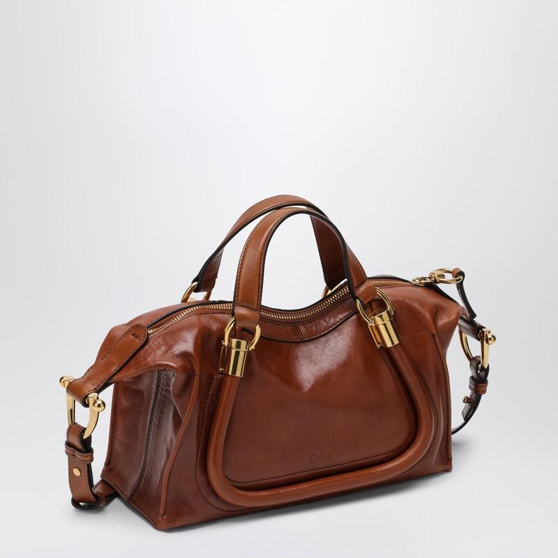 Small Paraty 24 Bag In Shiny Brown Leather Product Image