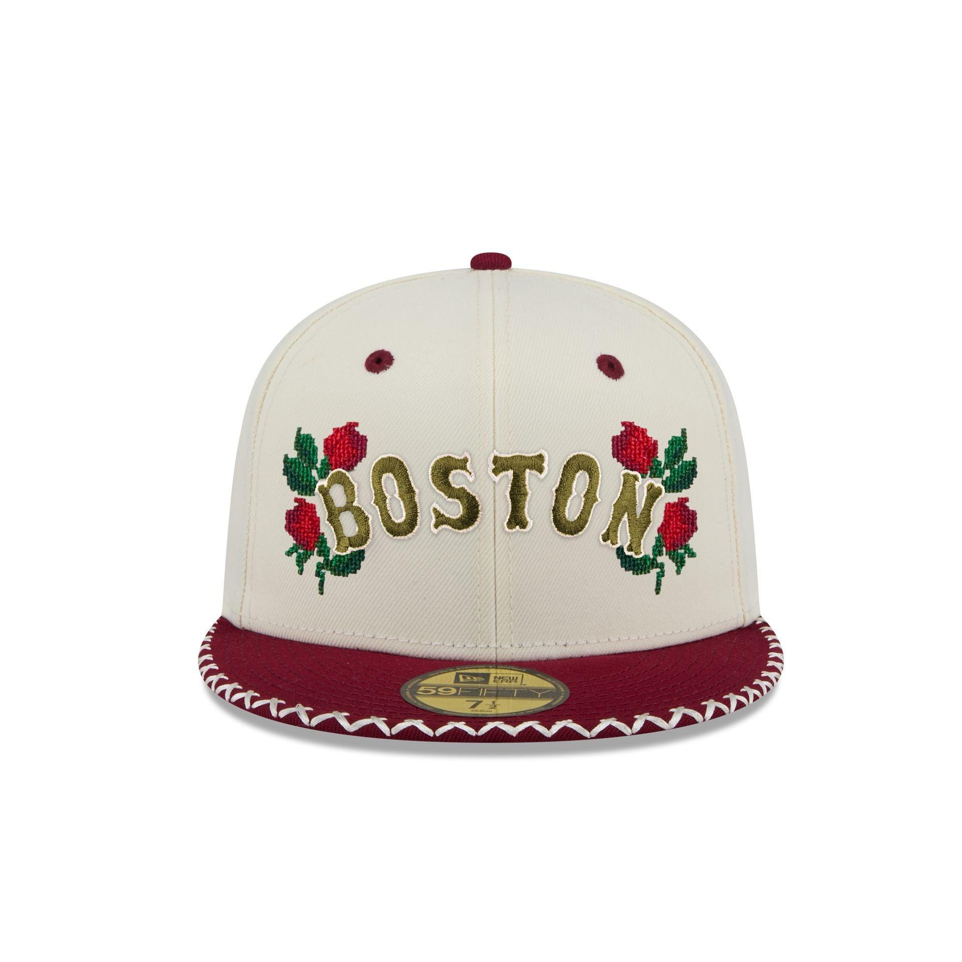 Boston Red Sox Novelty Stitch 59FIFTY Fitted Hat Male Product Image