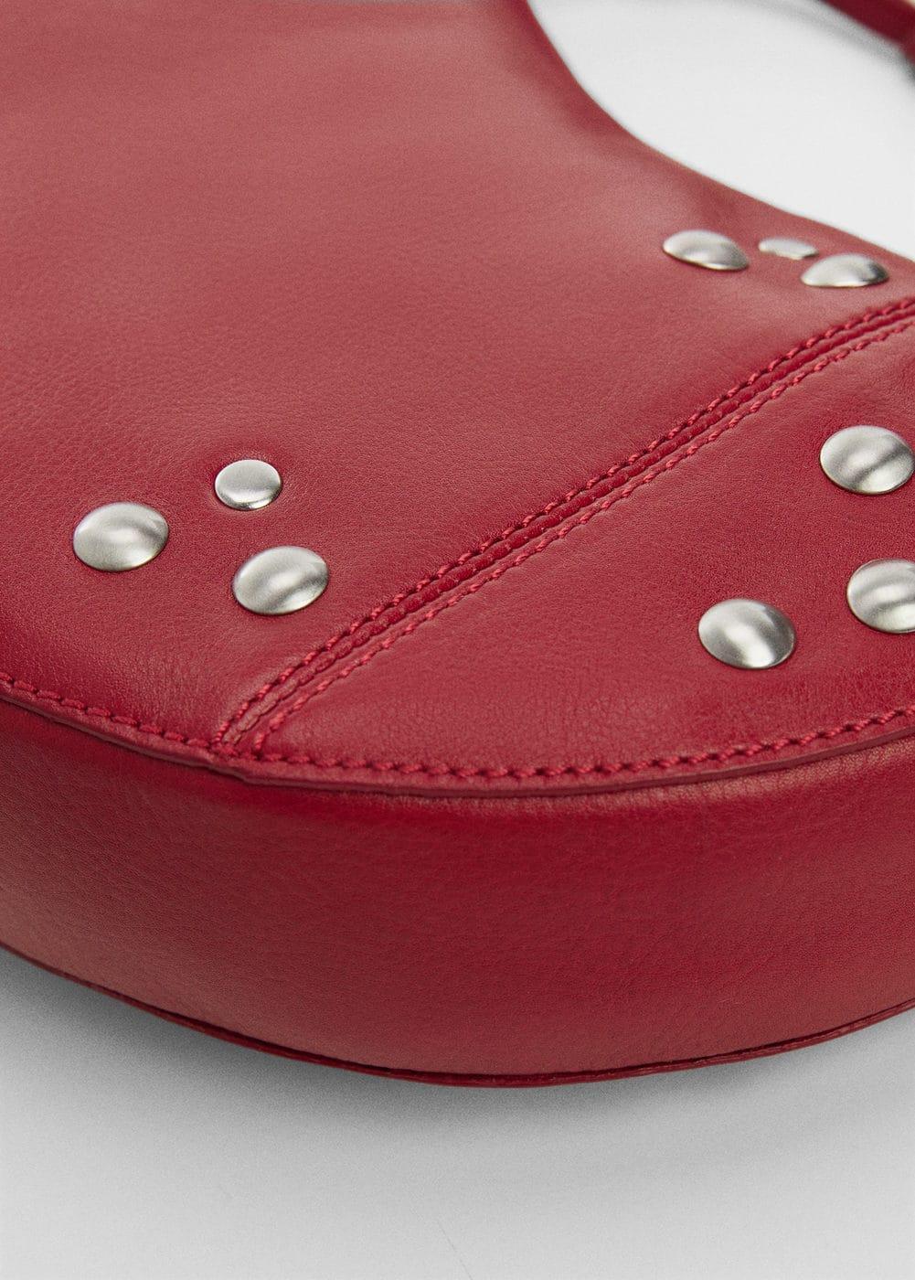 MANGO - Stud leather bag - One size - Women Product Image