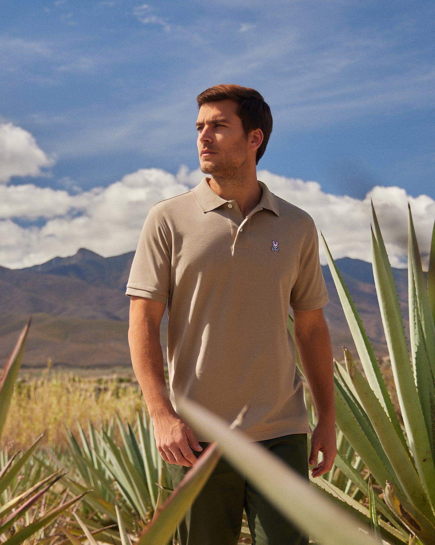 Mens Classic Pique Polo Shirt 238 ANTIQUE TAUPE / XL Product Image