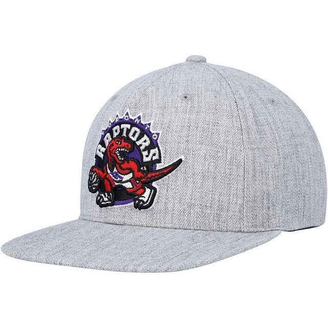 Mens Mitchell & Ness Heather Gray Toronto Raptors Hardwood Classics 2.0 Snapback Hat Product Image