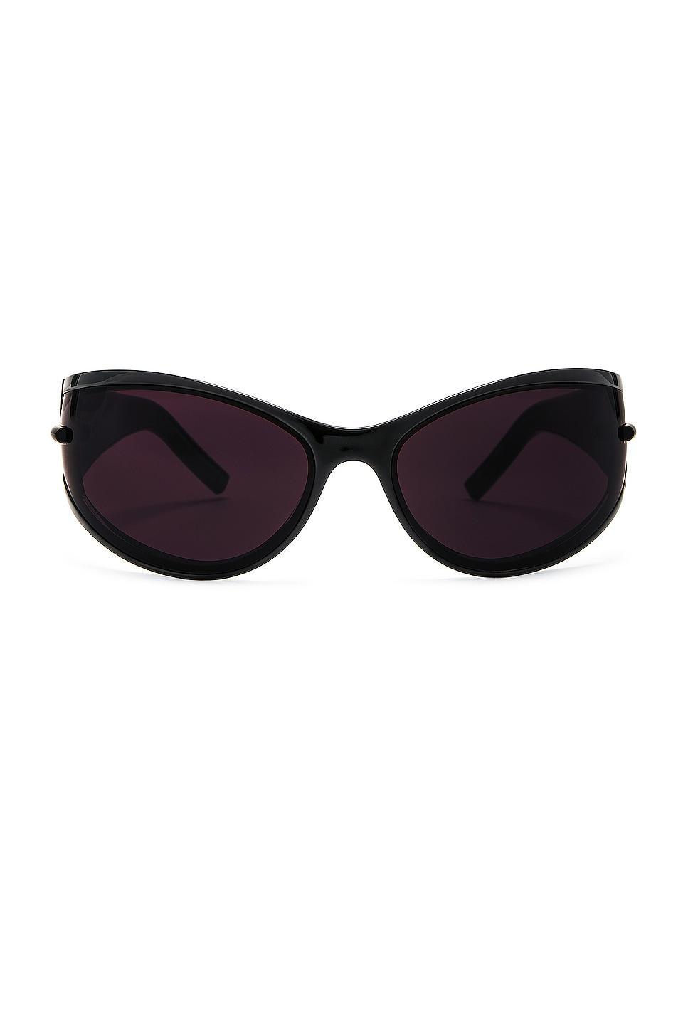 Givenchy Oval Sunglasses in Black Product Image