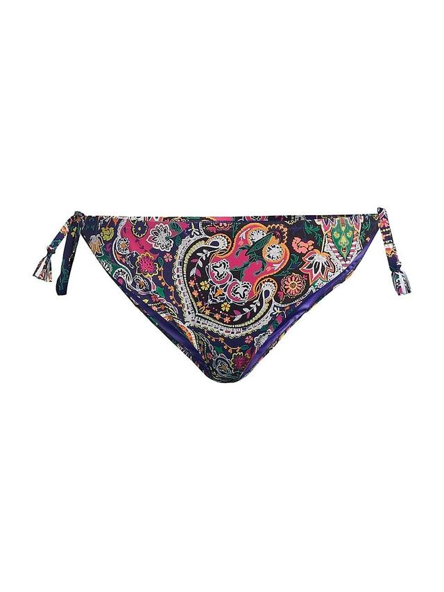 Womens Hannah Printed String Bikini Bottom Product Image