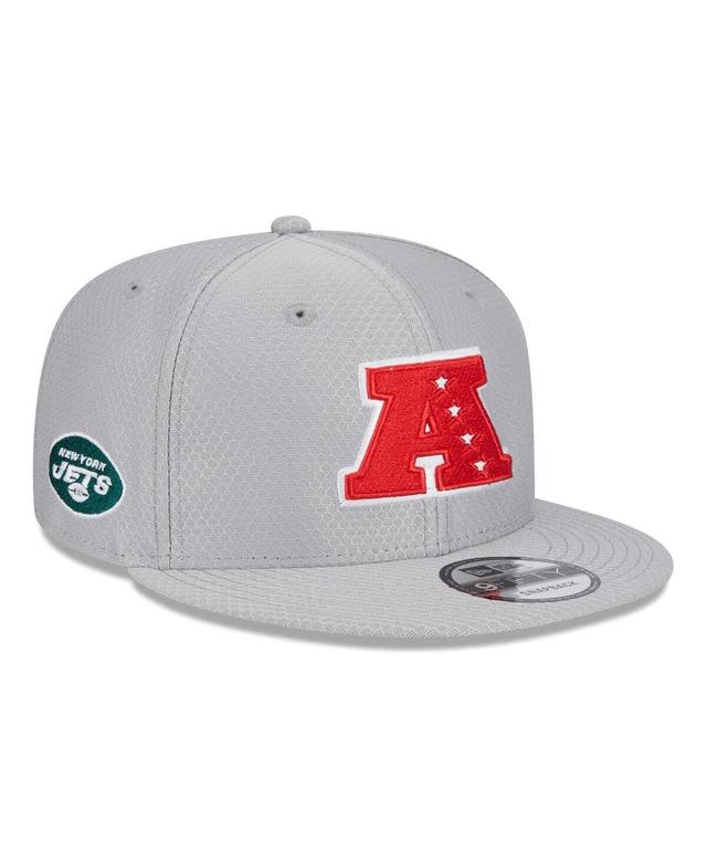 Mens New Era Gray New York Jets 2024 Pro Bowl 9FIFTY Adjustable Snapback Hat Product Image