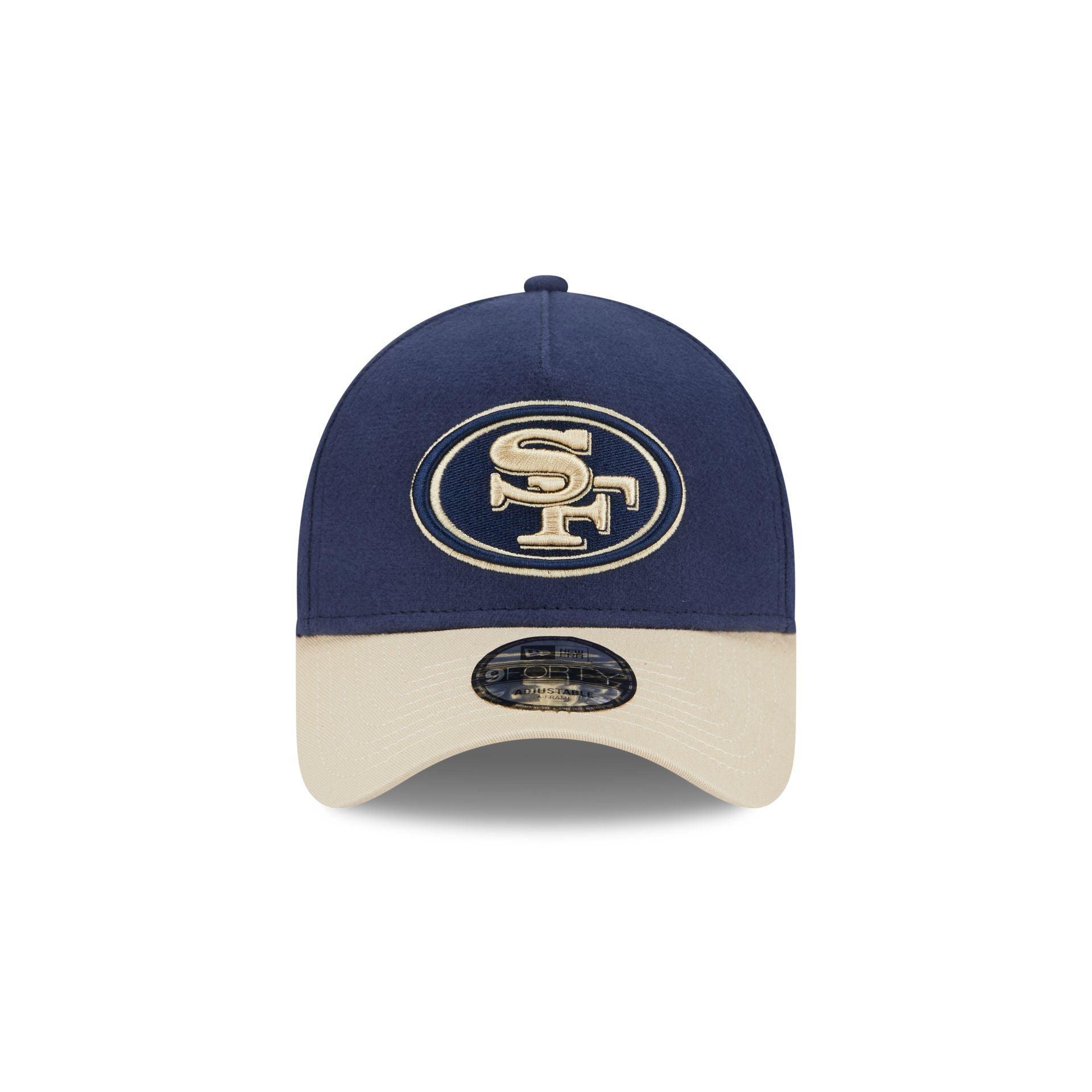 San Francisco 49ers Moleskin Crown Navy 9FORTY A-Frame Snapback Hat Male Product Image