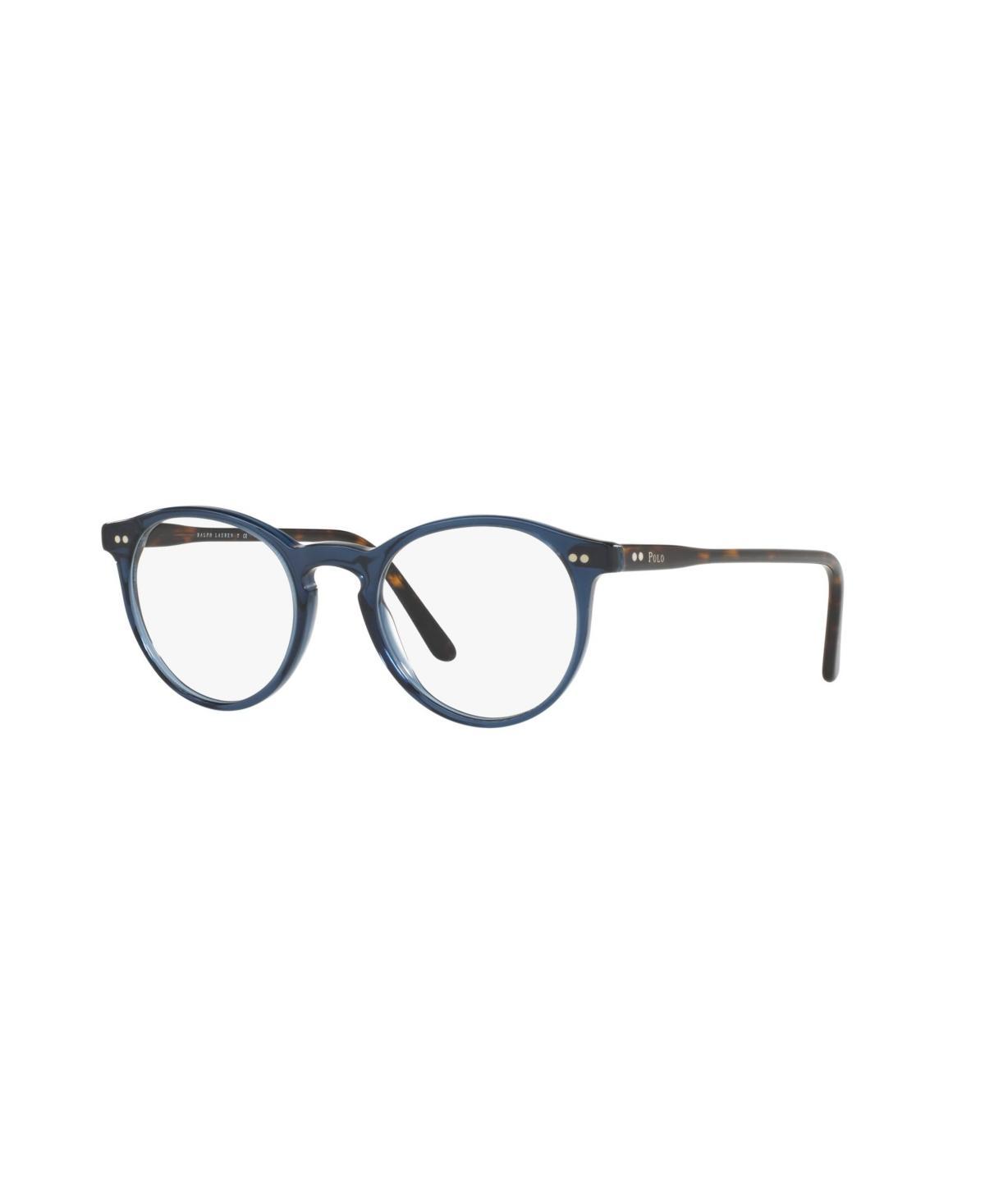 Polo Ralph Lauren Mens Eyeglasses, PH2083 - Shiny Transparent Blue Product Image