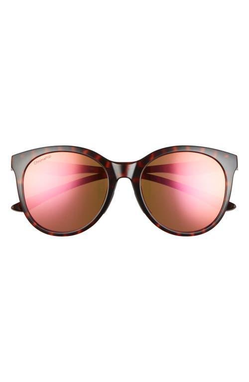 Smith Bayside 55mm Polarized Mirrored Round Sunglasses Product Image