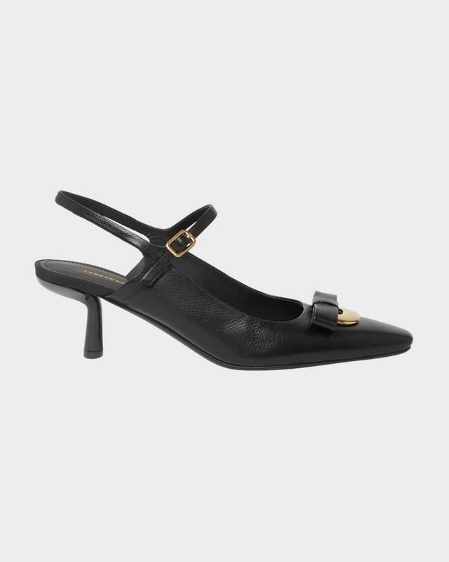 Ophelia Leather Mary Jane Slingback Pumps Product Image