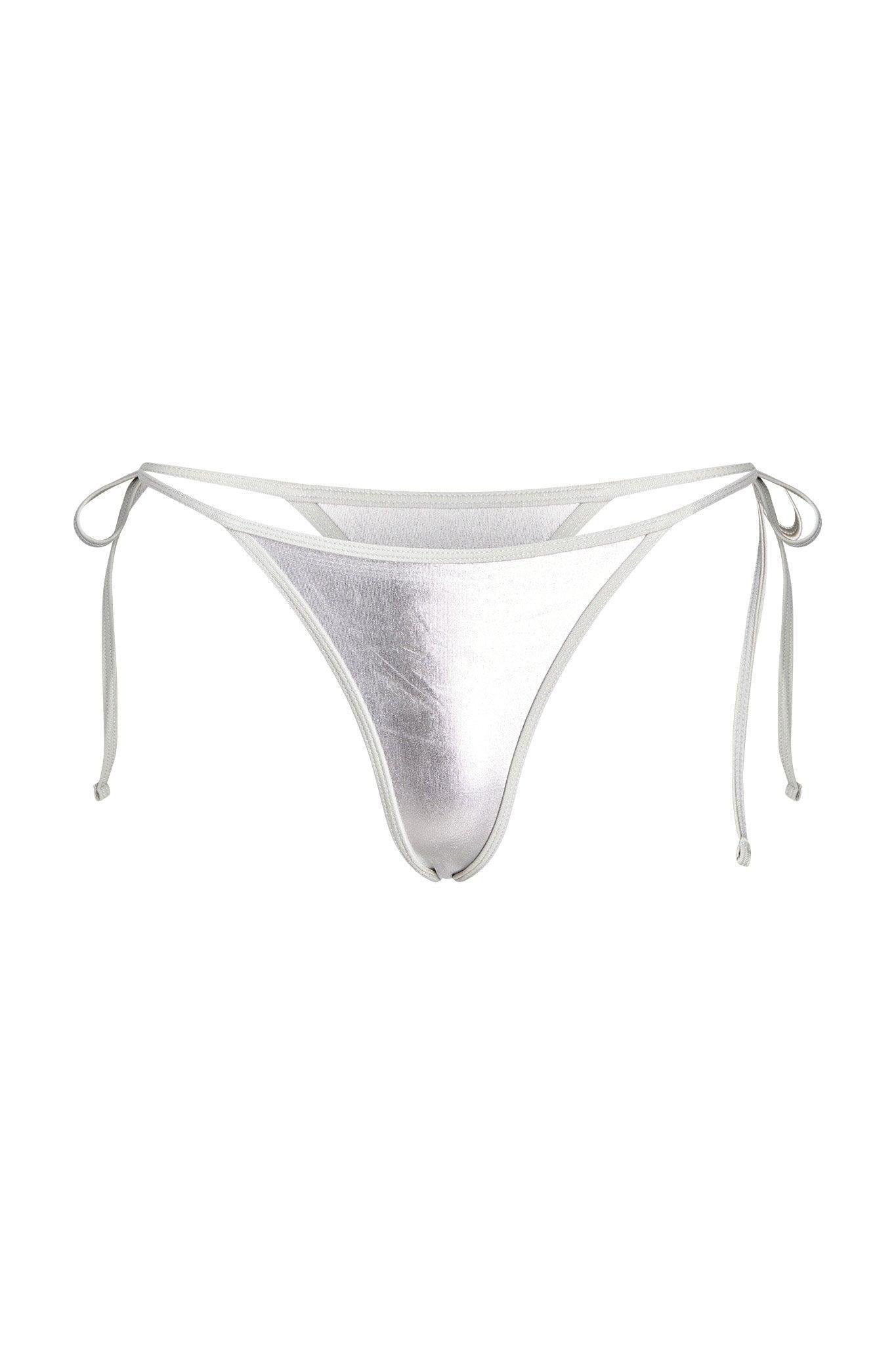 ALOHI BIKINI BOTTOM - GREY : SILVER Product Image