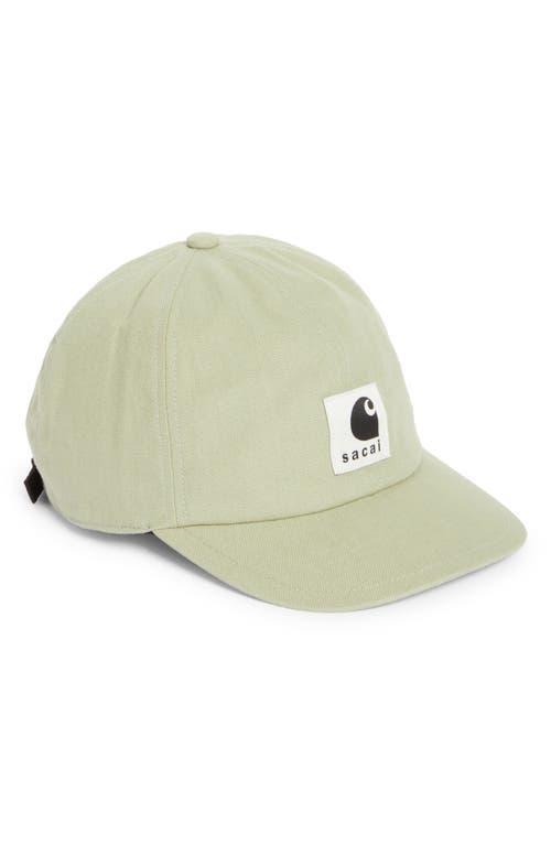 Sacai Carhartt WIP Duck Canvas Adjustable Baseball Cap Product Image